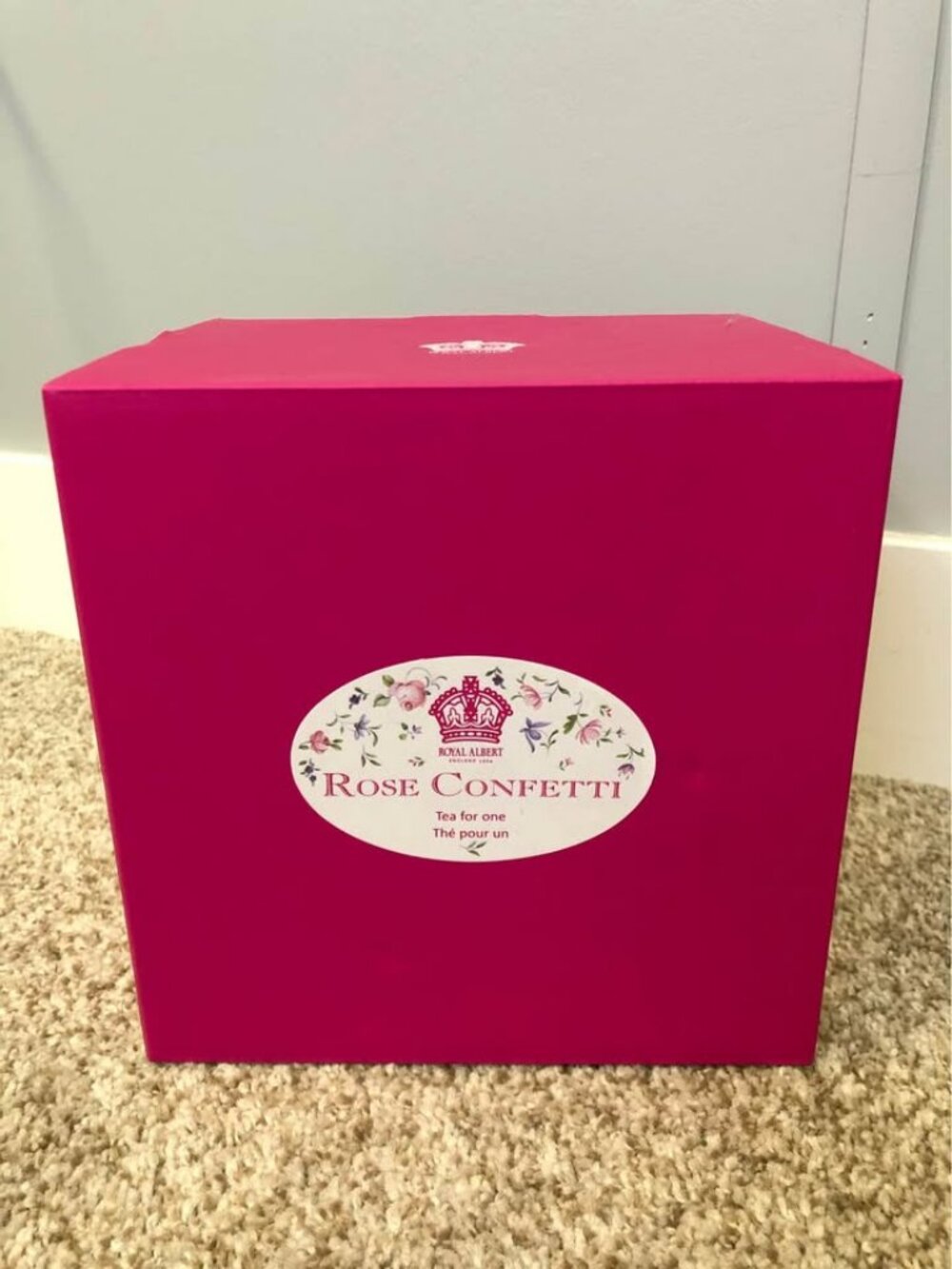 NEW! Royal Albert “Rose Confetti” Tea For One Set